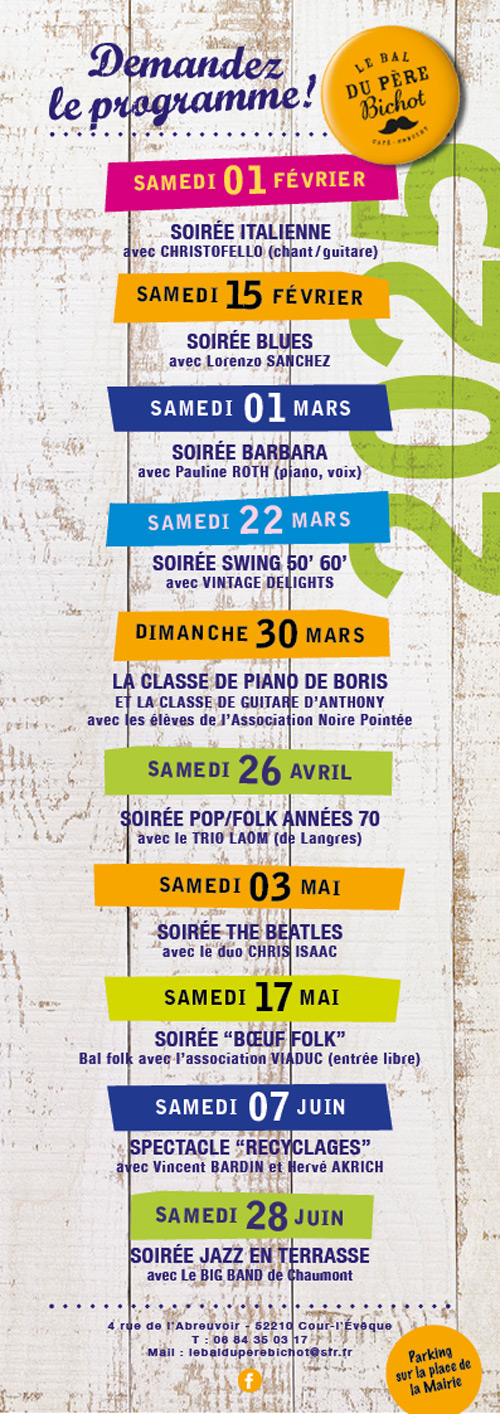 Programmation du 1er semestre 2025