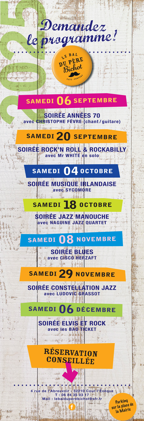 Programmation du 2ème semestre 2025