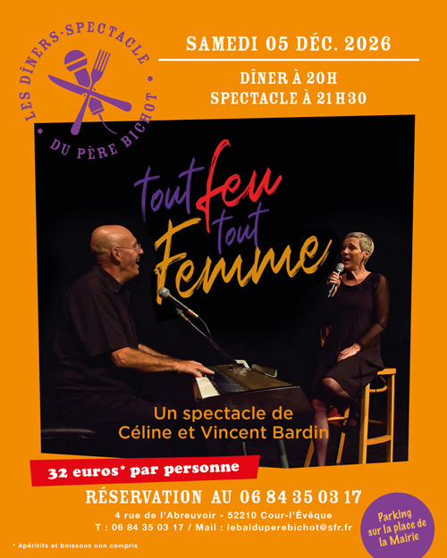 SOIRÉE BARDIN : le Samedi 5 Décembre 2026